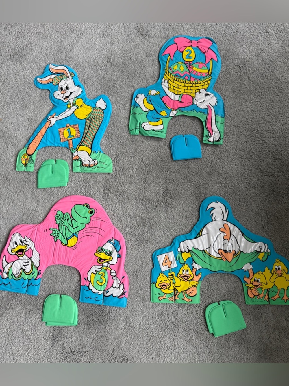 Vintage  Easter golf holes x 4 / yard decor
